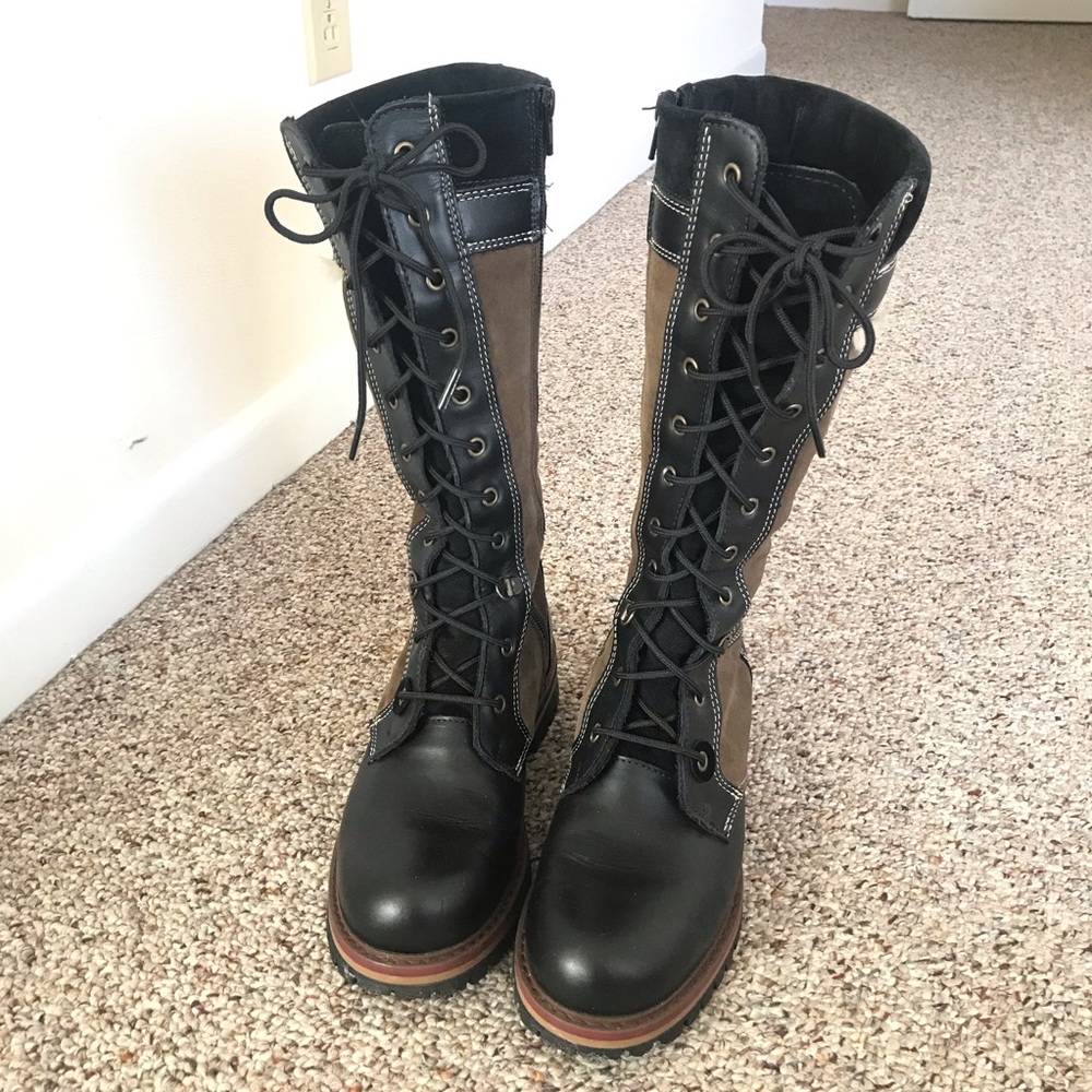 Overland Ilka Wool-Lined Waterproof Suede and Leather Boots